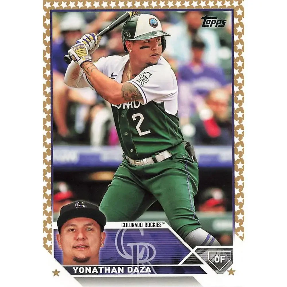 2023 Topps Gold Star Yonathan Daza #122 Colorado Rockies